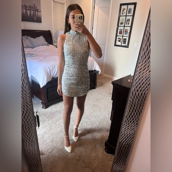 Amanda Uprichard Dresses & Skirts - Amanda Uprichard mini tweed sparkly dress!